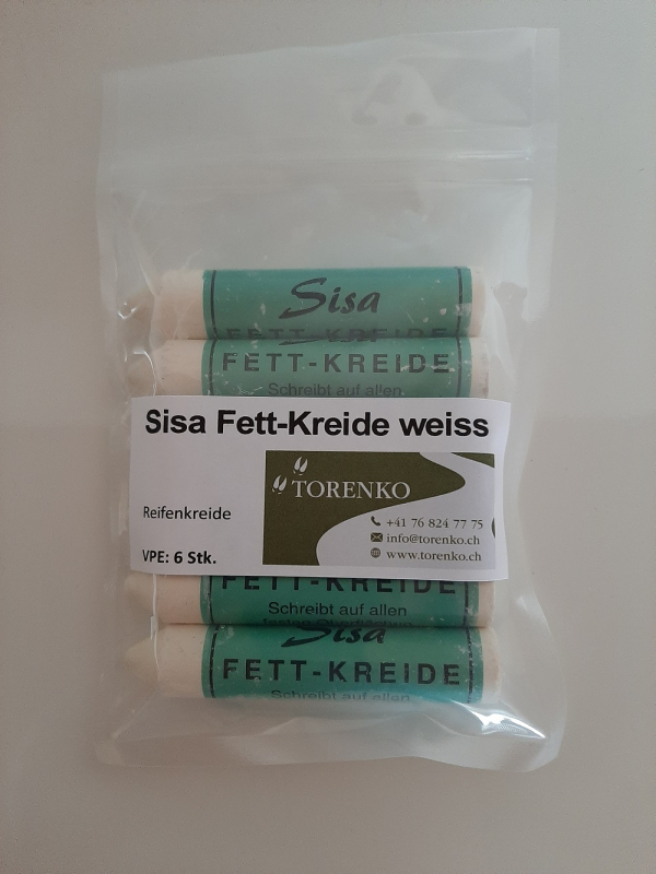 Sisa Reifenkreide weiss (6Stk.)